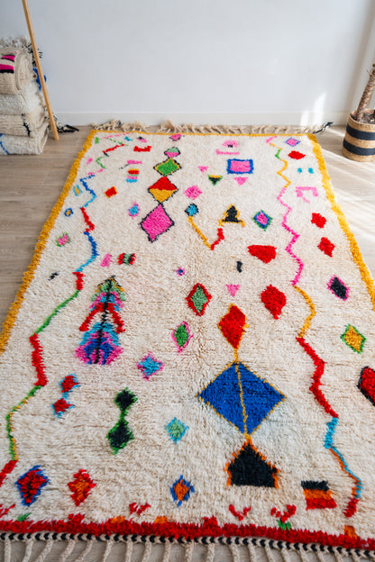 Tapis berbère coloré - 292 x 158cm / AZ106