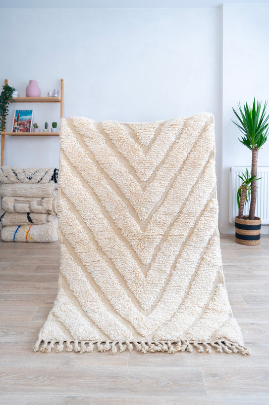 Tapis Beni Ouarain blanc - SM105