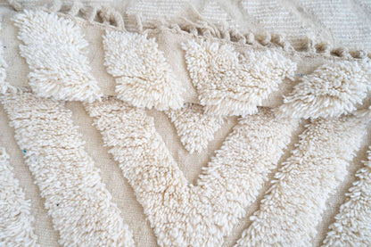 Tapis Beni Ouarain blanc- 170 x 106cm / B109