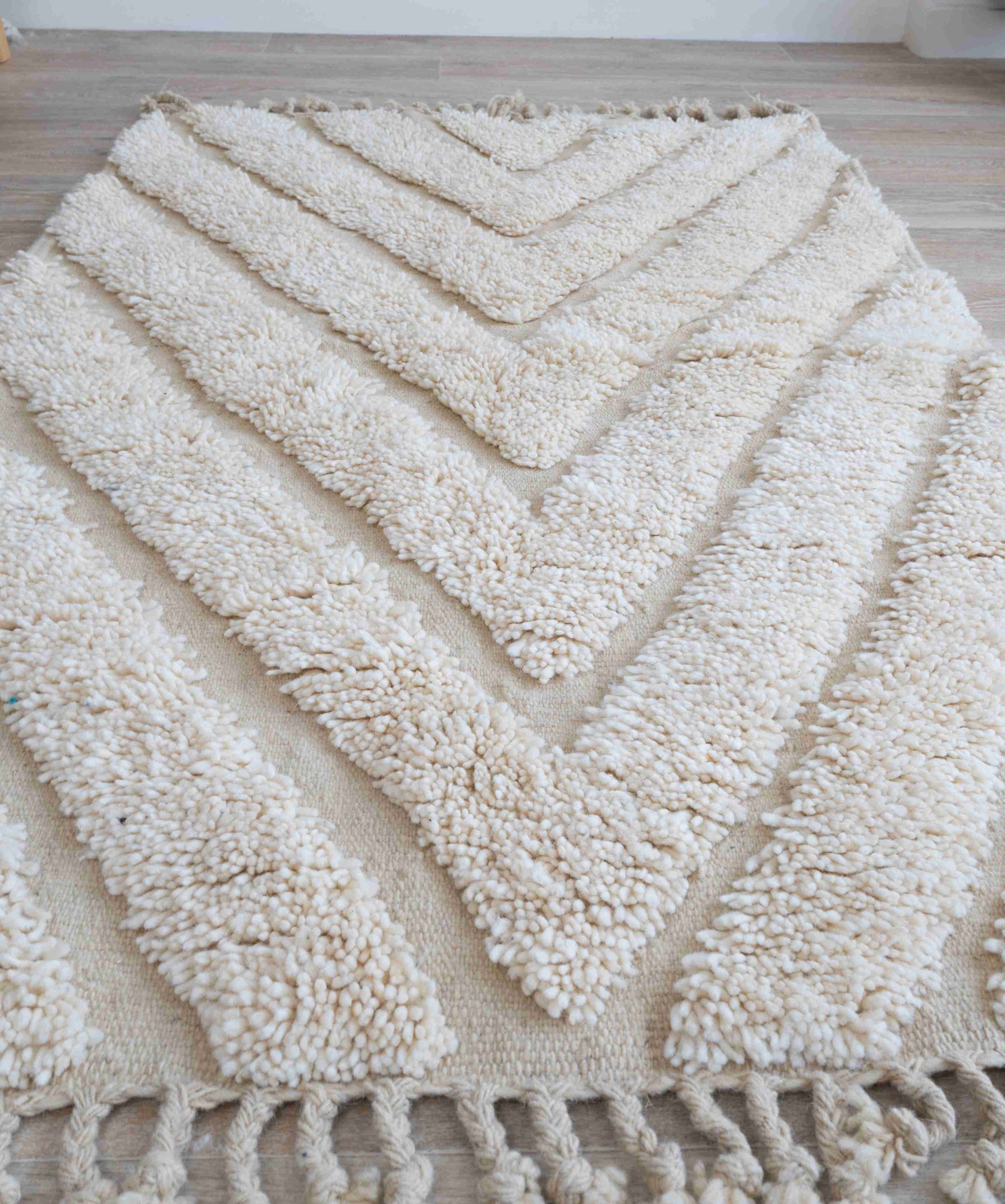Tapis Beni Ouarain blanc - SM105