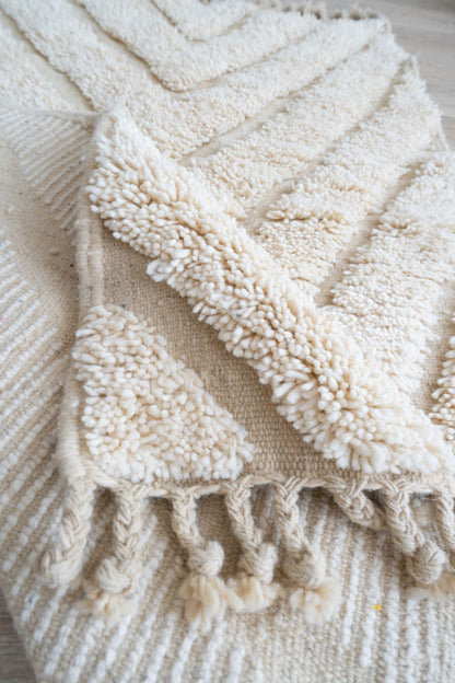 Tapis Beni Ouarain blanc - SM105