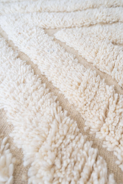 Tapis Beni Ouarain blanc- 170 x 106cm / B109