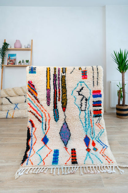 Tapis berbère coloré - 160 x 105cm / AZ105