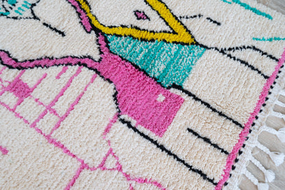 Tapis berbère coloré - 165 x 100cm / AZ104