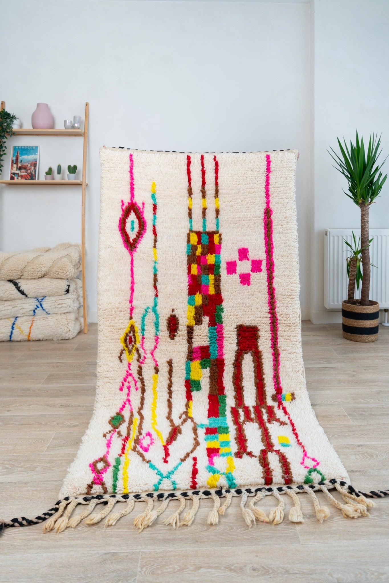 Tapis berbère coloré - 215 x 99cm / AZ103